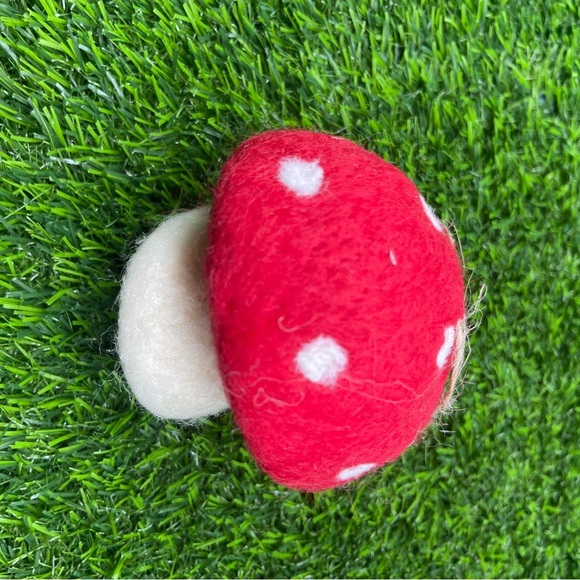 Felt Toadstool Ornament, New - Picture 9 of 10